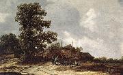 Jan van Goyen Farmyard with Haystack china oil painting reproduction